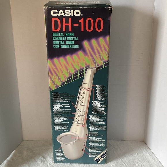 Casio DH-100 Digital Horn in silver 80’s vintage - Picture 1 of 9